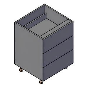 Khoang tủ dưới 3 ngăn kéo SKITCHEN SSB030MN3NN W300mm