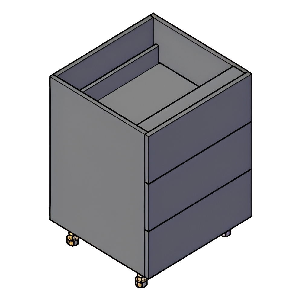 Khoang tủ dưới 3 ngăn kéo SKITCHEN SSB030MN3NN W300mm