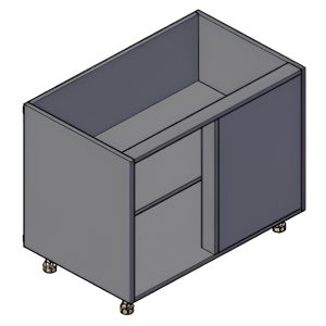 Khoang tủ góc dưới 1 cánh mở HESTIA HHC100MNRNL W1000mm