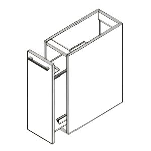 Khoang tủ dưới tích hợp thùng gạo HESTIA HHB030MNDNN W300mm